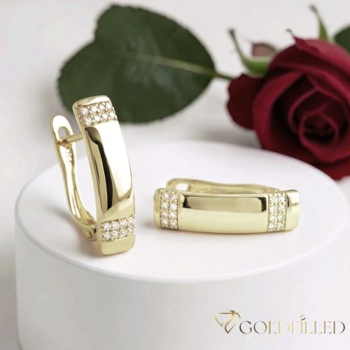 Goldfilled Antiallergén Fülbevaló 19mm 14K szín