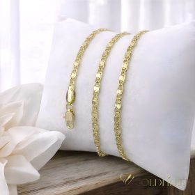   Goldfilled Antiallergén Nyaklánc  55cm Hosszú és  3 mm Széles  Szín  14K