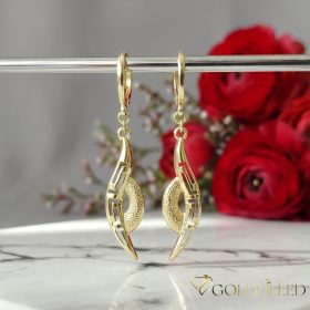 Goldfilled Antiallergén Fülbevaló 48mm 14K szín	