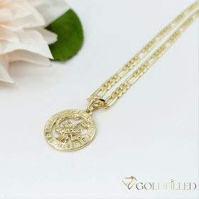   Goldfilled Antiallergén Nyaklánc 50cm / 4mm + Skorpió Medál 14K szín
