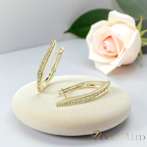 Goldfilled Antiallergén Fülbevaló 25 mm 14K szín