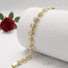 Goldfilled Antiallergén Karkötő 17cm/8mm 14K színű