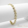 Goldfilled Antiallergén Karkötő 17cm/8mm 14K színű