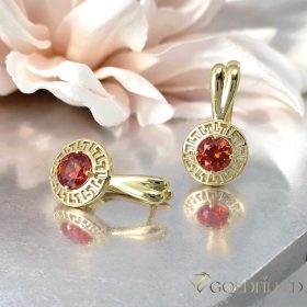 Goldfilled Antiallergén Fülbevaló 19mm 14K szín
