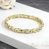Goldfilled Antiallergén Karkötő 17 cm/7mm 14K színű