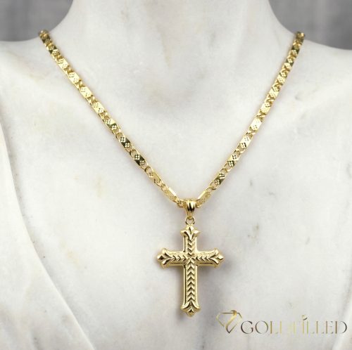 Goldfilled Antiallergén Nyaklánc 55cm/3mm +Medál 14K Szín