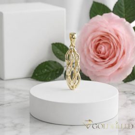 Goldfilled Antiallergén Medál 25 mm 14K szín