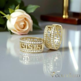 Goldfilled Antiallergén Fülbevaló 19mm 14K szín