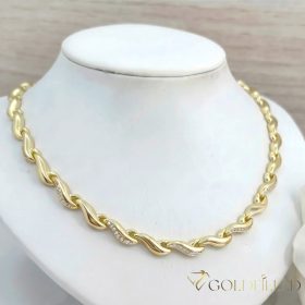   Goldfilled Antiallergén Exkluzív Nyakék Több Féle Méretben  7mm Széles 14K Szín