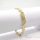 Goldfilled Antiallergén Karkötő 17 cm/9mm 14K színű