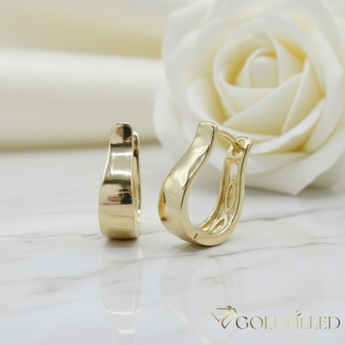 Goldfilled Antiallergén Fülbevaló 17mm 14K szín
