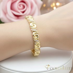 Goldfilled Antiallergén Karkötő 19 cm/9mm 14K színű