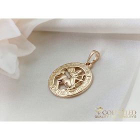 Goldfilled Antiallergén Medál 28mm 18K szín
