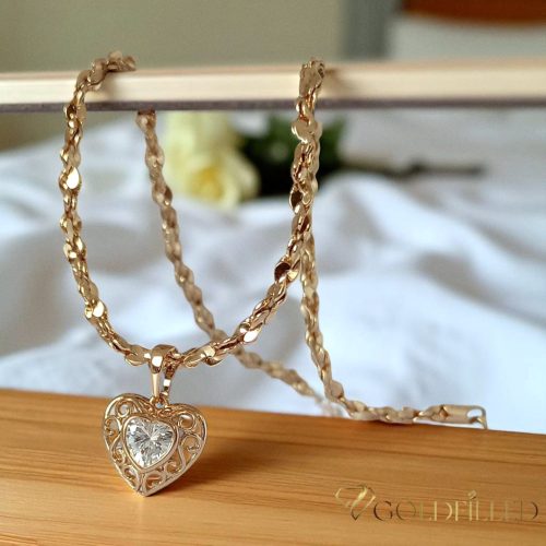 Goldfilled Antiallergén Nyaklánc 50cm/3,5mm +Medál 18K Szín