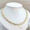 Goldfilled Antiallergén Nyaklánc 50cm / 7mm + Karkötő 19cm 14K szín