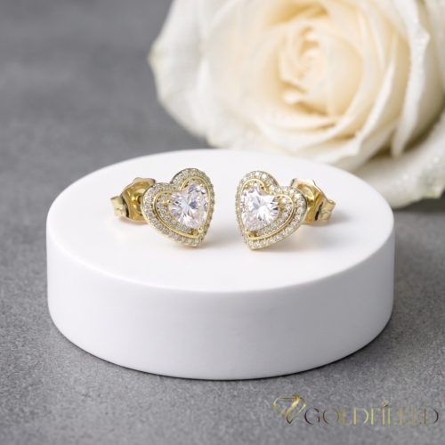 Goldfilled Antiallergén Fülbevaló 11mm 14K szín	