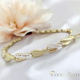   Goldfilled Antiallergén Karkötő több féle méretben Szélessége: 7 mm 14K szín