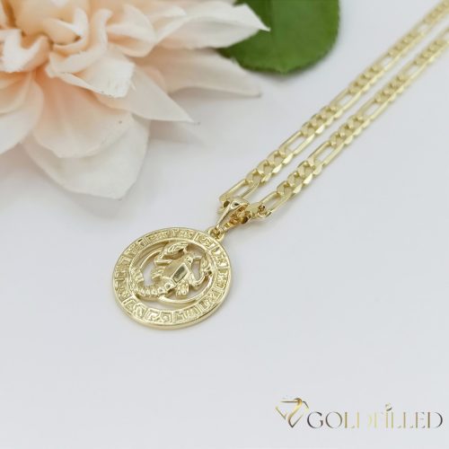 Goldfilled Antiallergén Nyaklánc 45cm / 4mm + Rák Medál 14K szín