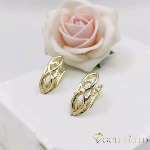 Goldfilled Antiallergén Fülbevaló 19mm 14K szín
