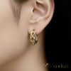 Goldfilled Antiallergén Fülbevaló 19mm 14K szín