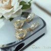 Goldfilled Antiallergén Fülbevaló 38mm 14K szín	