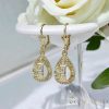 Goldfilled Antiallergén Fülbevaló 38mm 14K szín	