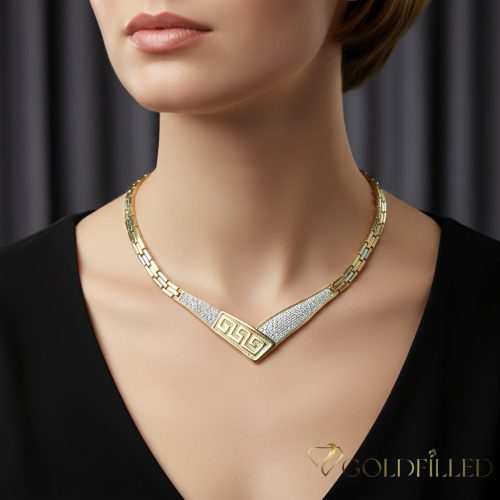 Goldfilled Antiallergén Nyakék 45 cm/6-16 mm 14K Multikolor szín