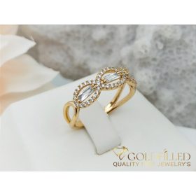   "Goldfilled" antiallergén gyűrű, különböző méretekben 18K színű