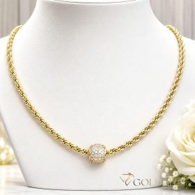  Goldfilled Antiallergén Nyaklánc 45cm/3mm +Medál 14K Szín