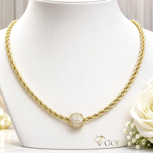 Goldfilled Antiallergén Nyaklánc 45cm/3mm +Medál 14K Szín