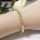 Goldfilled Antiallergén Karkötő 17,5 cm/7mm 14K színű
