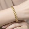 Goldfilled Antiallergén Karkötő 17,5 cm/7mm 14K színű