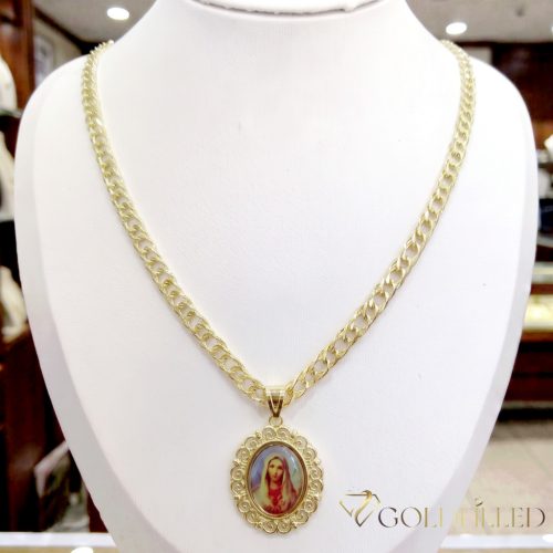 Goldfilled Antiallergén Nyaklánc 45cm/5,2mm +Medál 14K Szín