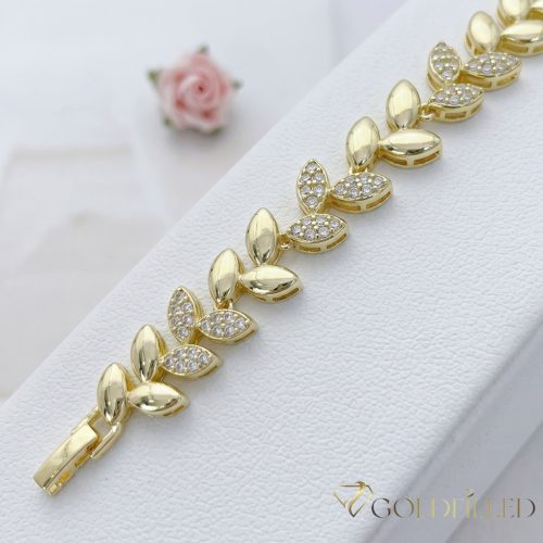 Goldfilled Antiallergén Karkötő 19 cm/14mm 14K színű