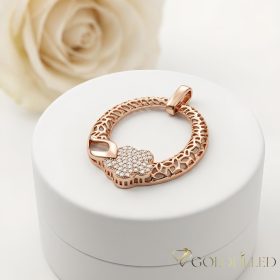 Goldfilled Antiallergén Medál 33 mm 18K szín