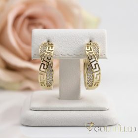 Goldfilled Antiallergén Fülbevaló 26 mm 14K szín
