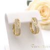 Goldfilled Antiallergén Fülbevaló 26 mm 14K szín
