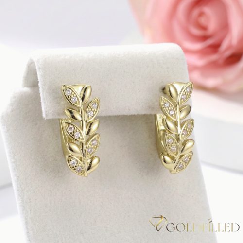 Goldfilled Antiallergén Fülbevaló 18mm 14K szín