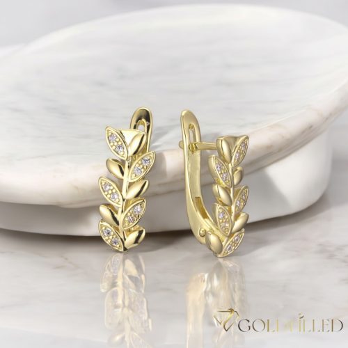 Goldfilled Antiallergén Fülbevaló 18mm 14K szín
