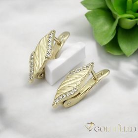 Goldfilled Antiallergén Fülbevaló 18mm 14K szín