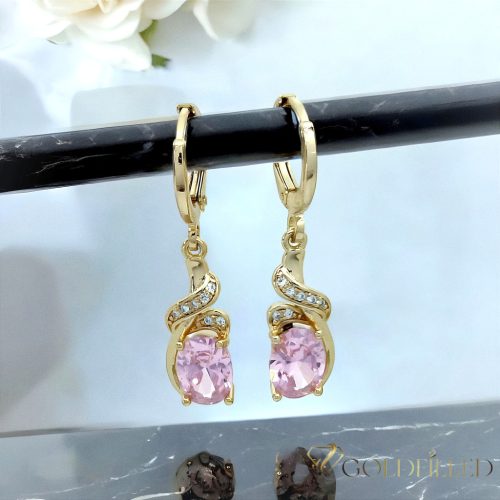 Goldfilled Antiallergén Fülbevaló 34mm 14K szín	