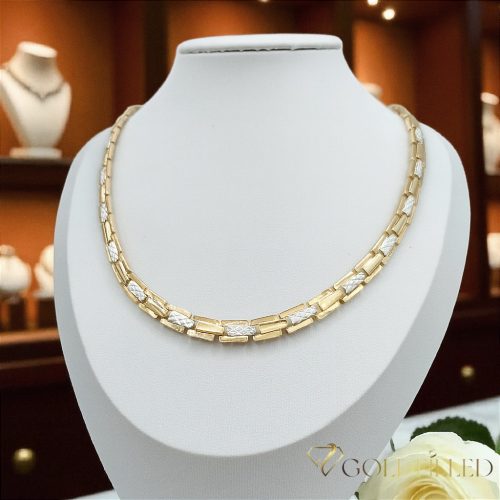 Goldfilled Antiallergén Nyakék 45cm/ 7 mm Multikolor 18K Szín