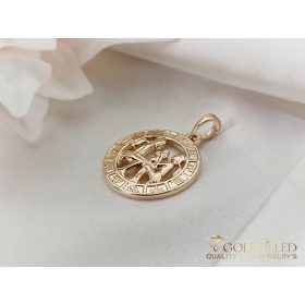 Goldfilled Antiallergén Medál 28mm 18K szín