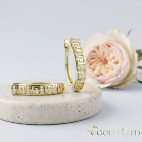 Goldfilled Antiallergén  Karika Fülbevaló 30mm 14K szín