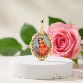 Goldfilled Antiallergén Medál 36 mm 14K szín