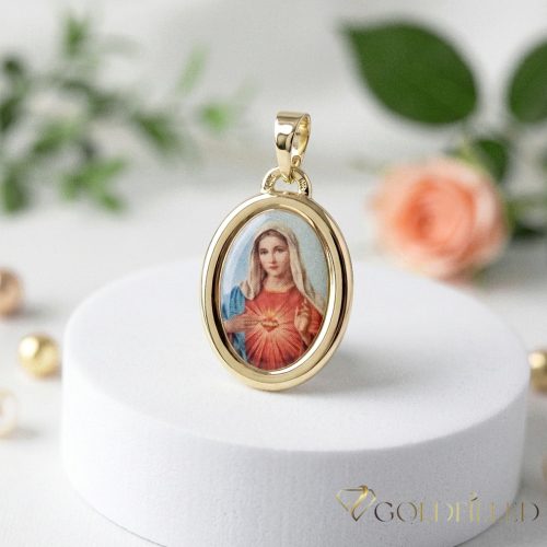 Goldfilled Antiallergén Medál 28 mm 14K szín
