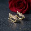 Goldfilled Antiallergén Fülbevaló 26 mm 14K szín