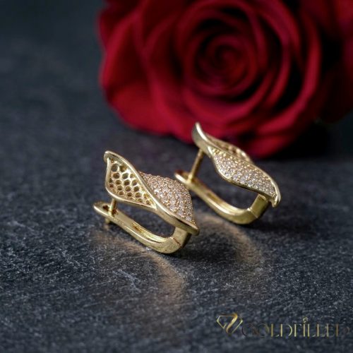 Goldfilled Antiallergén Fülbevaló 26 mm 14K szín