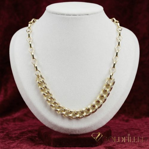 Goldfilled Antiallergén Nyaklánc 50cm/10 mm 14K szin