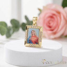 Goldfilled Antiallergén Medál 36 mm 14K szín